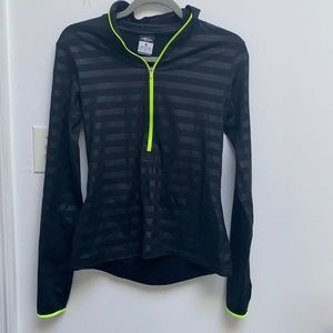 Nike Pro Dri-Fit Black Long Sleeve Quarter Zip Pullover Size M